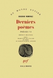 Voir la fiche du livre Derniers Poèmes Derniers Poèmes