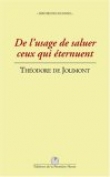 De l'usage de saluer ceux qui �ternuent
