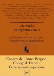 Annales bergsoniennes : Tome 4, L'�volution cr�atrice 1907-2007 Epist�mologie et m�taphysique