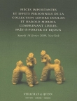 Couverture du livre Pièces importantes et effets personnels de la collection Lenore Doolan et Harold Morris, comprenant livres, prêt-à-porter et bijoux : Maison de vente ... février 2009, 10h et 14h, heure de New York Pièces importantes et effets personnels de la collection Lenore Doolan et Harold Morris, comprenant livres, prêt-à-porter et bijoux : Maison de vente ... février 2009, 10h et 14h, heure de New York