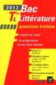 Profil Bac Litt�rature 2012 Tle L Questions trait�es