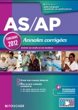 Couverture du livre AS/AP Annales corrigées Concours 2012 AS/AP Annales corrigées Concours 2012